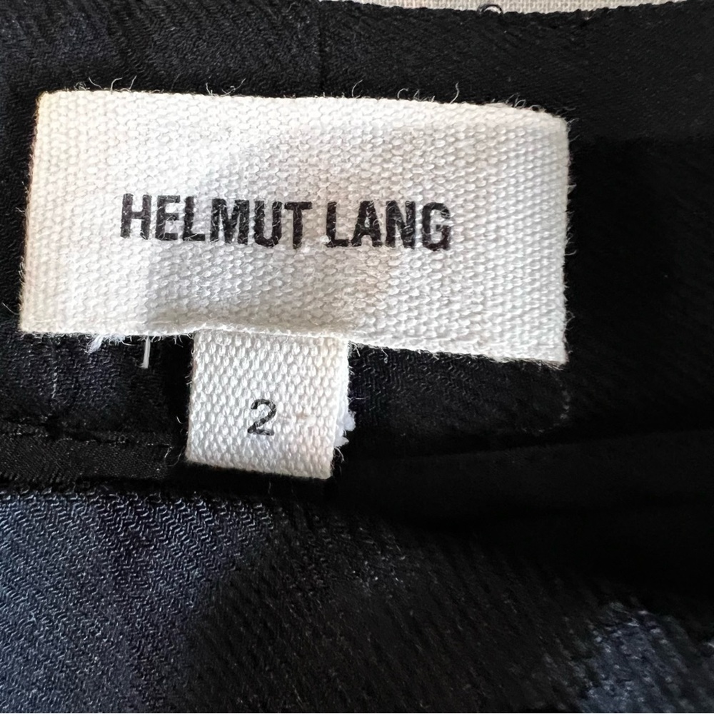 Helmut Lang wool slim fit mid rise black dress pants size 2 excellent condition - Picture 11 of 13